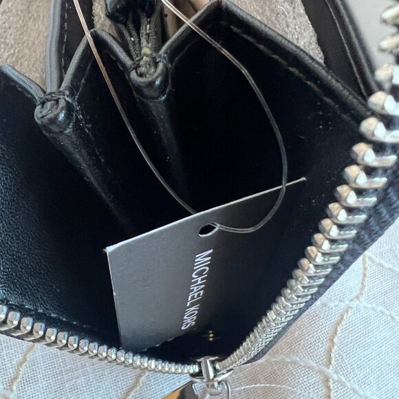 Michael Kors Copper Tech Zip Around Wallet Billfold MK Signature Canvas NWT - Picture 8 of 12